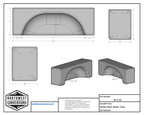 NW Conversions 20 Gallon Wheel Well Water Tank - Centered (SP-C-20)